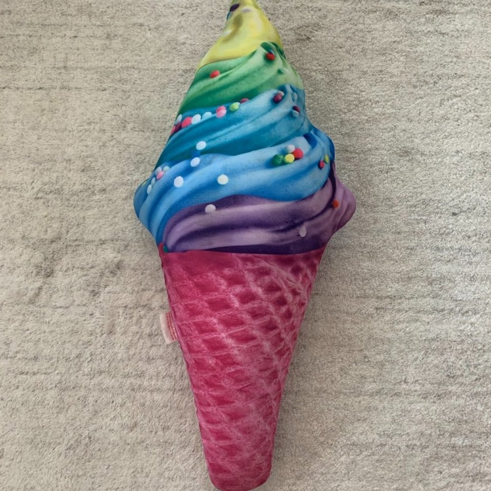 ISCREAM microbead rainbow scented ice cream pillow